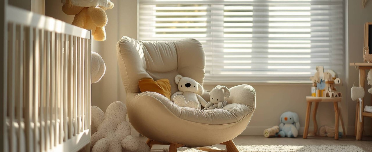 Child-safe blinds in a nursery near Sioux Falls, SD