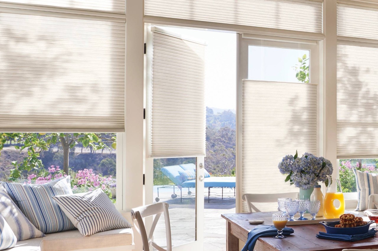 French door window treatments in a kitchen near Sioux Falls, SD